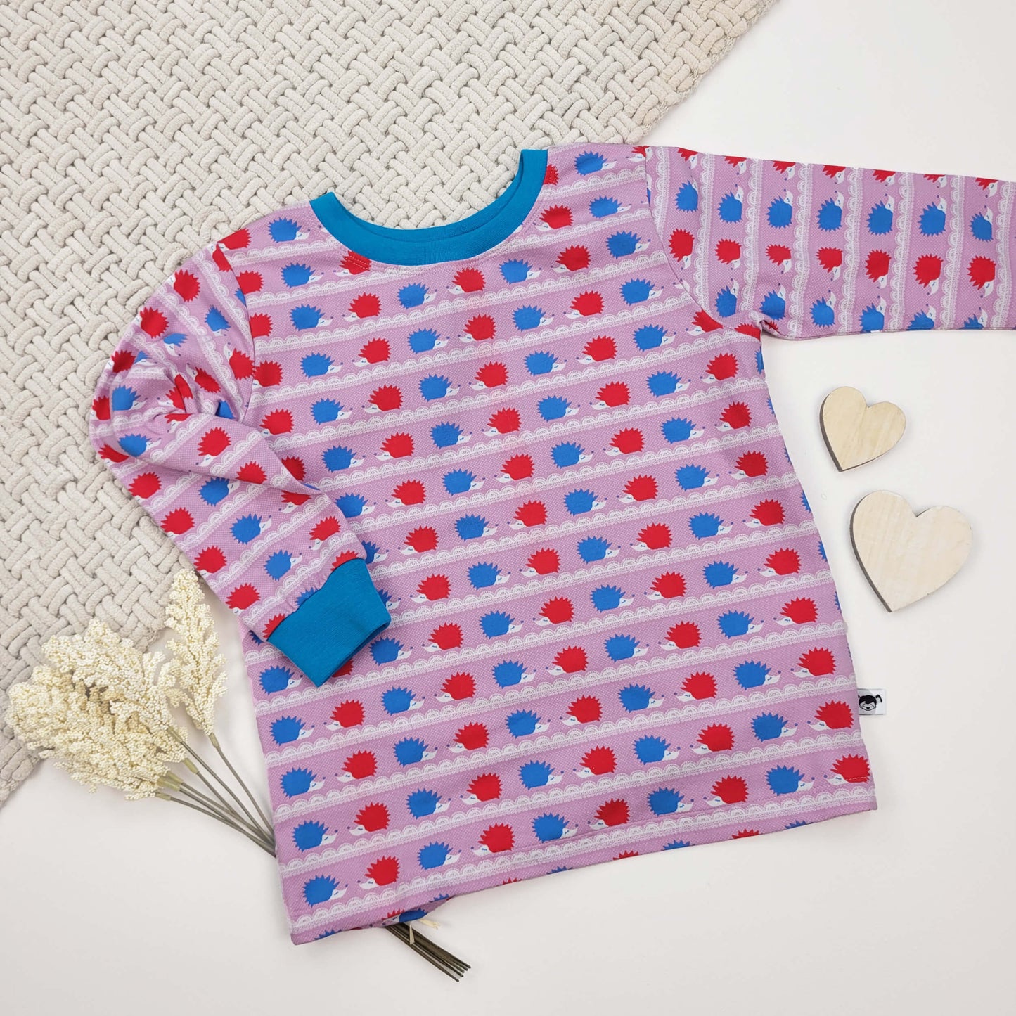 Langarmshirt Igel Gr. 98/104