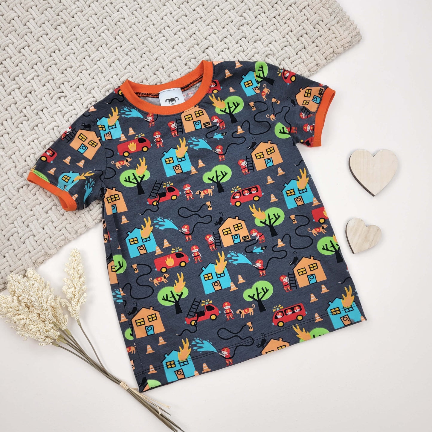 T-Shirt Feuerwehr Gr. 104