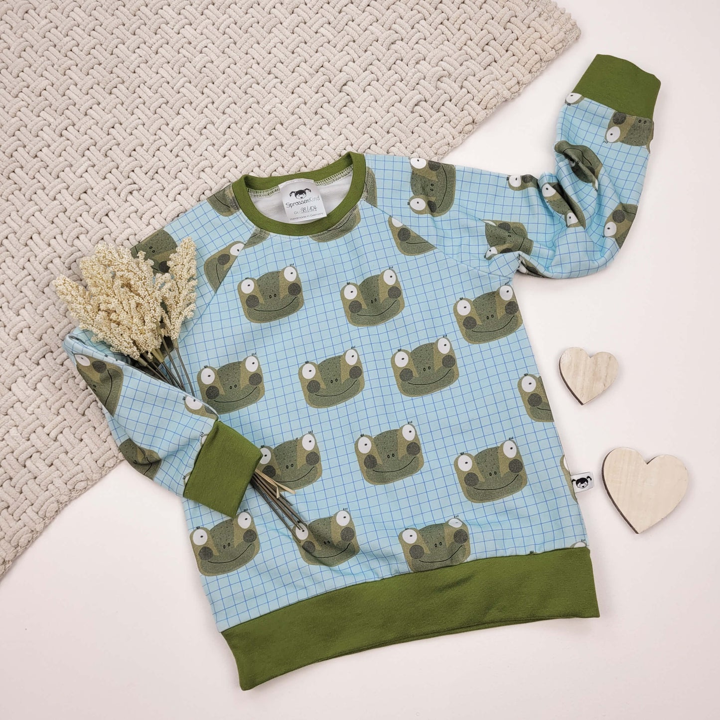 Pullover Frosch Gr. 98/104