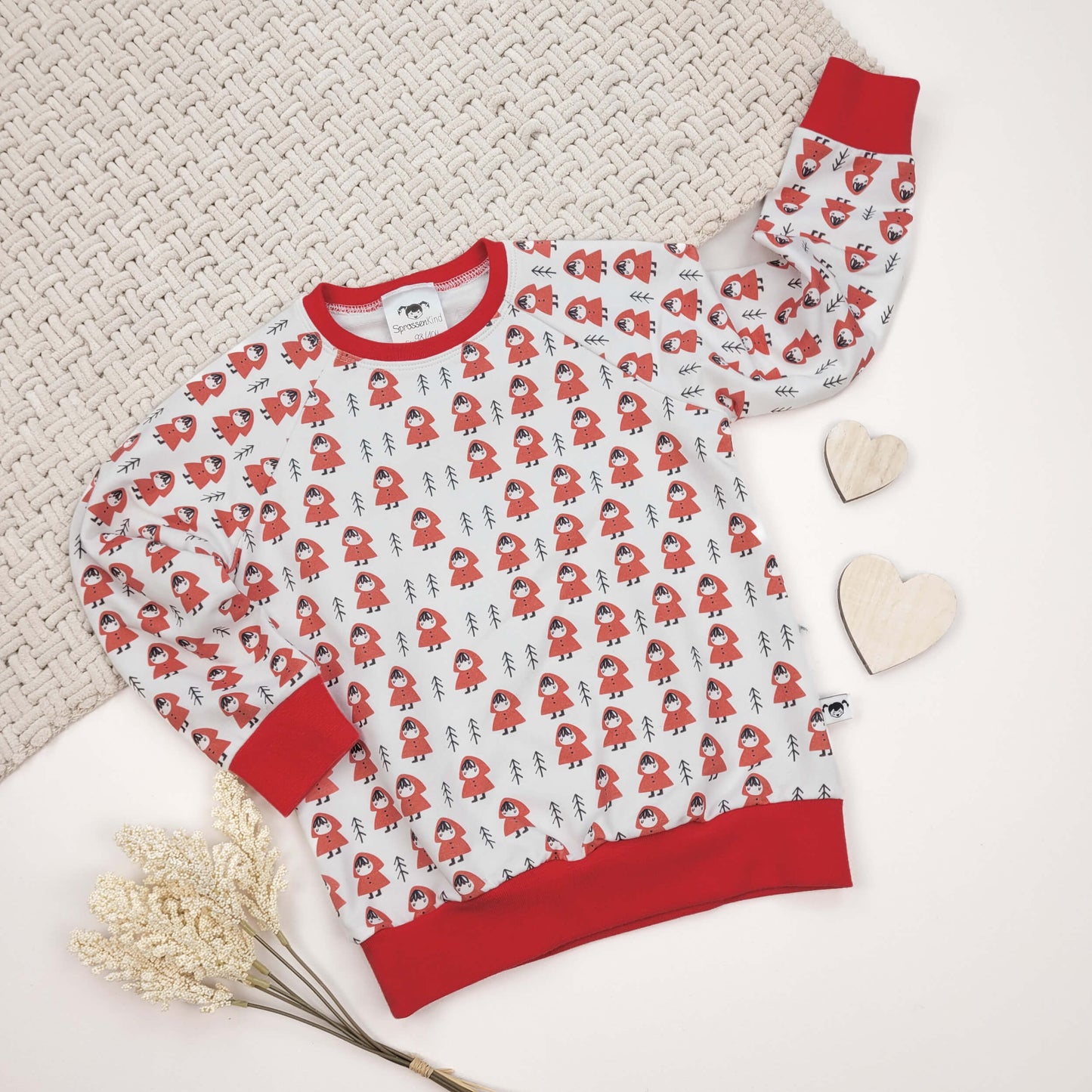 Pullover Rotkäppchen Gr. 98/104