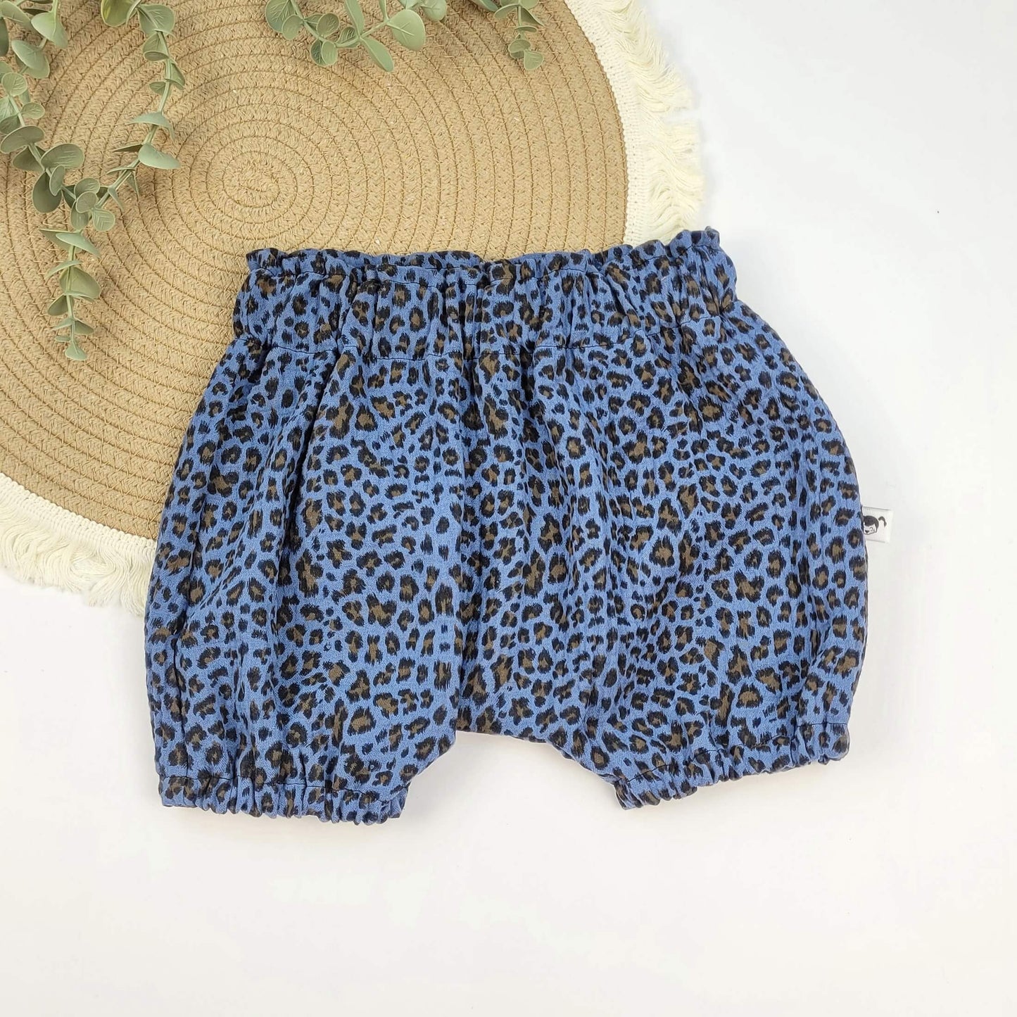 Musselin-Bloomers Leo blau Gr. 86/92