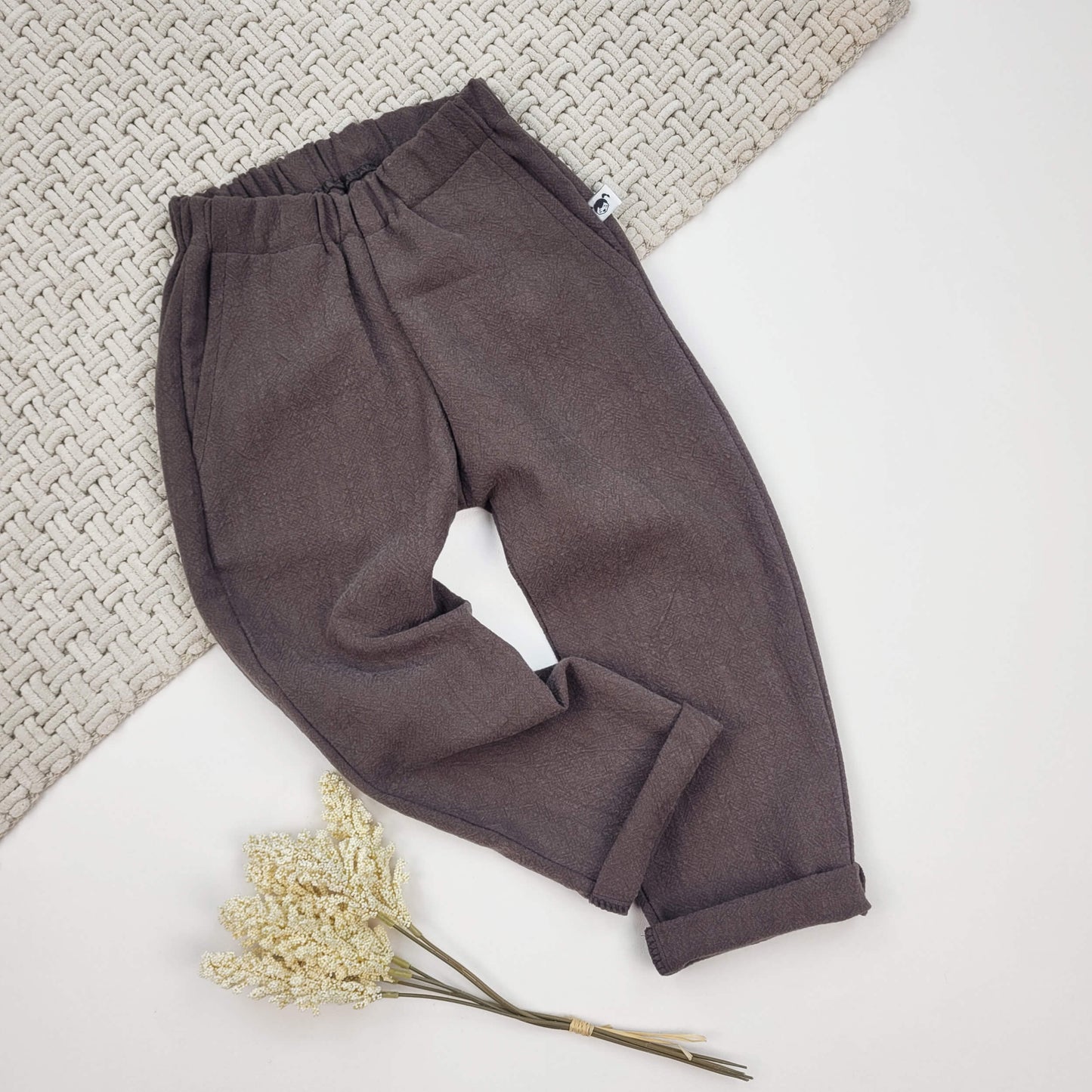 Baby Leinenhose braun