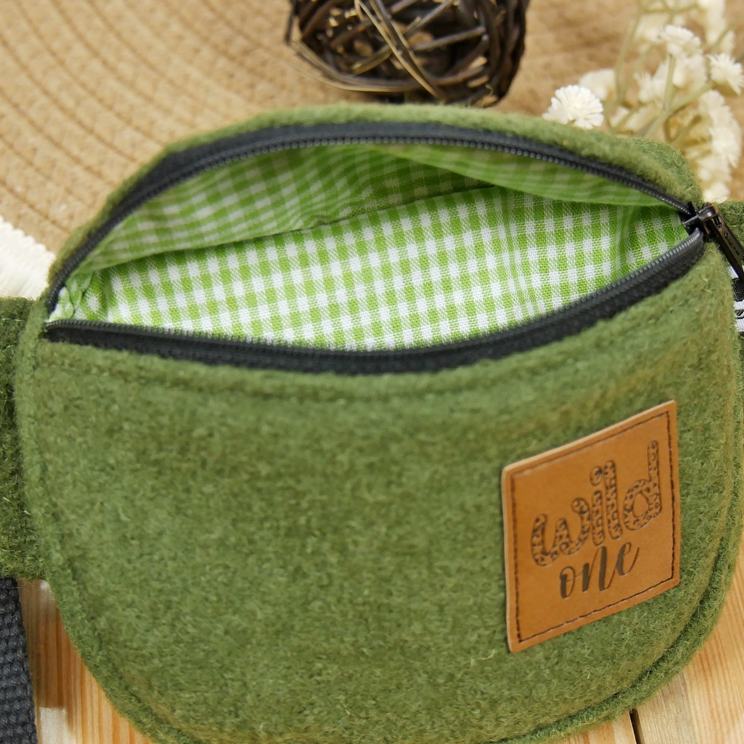 Bauchtasche Wollwalk Toddler grün