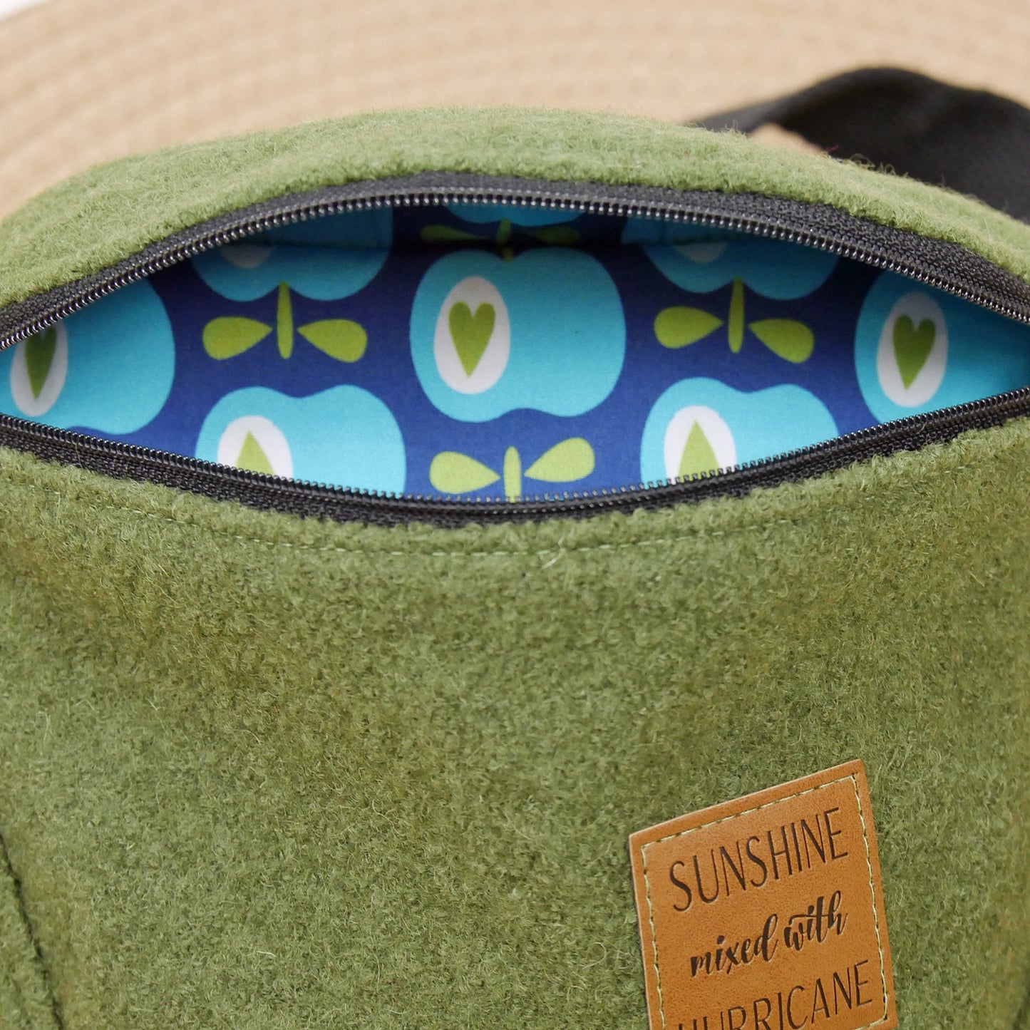 Bauchtasche Wollwalk Kinder grün