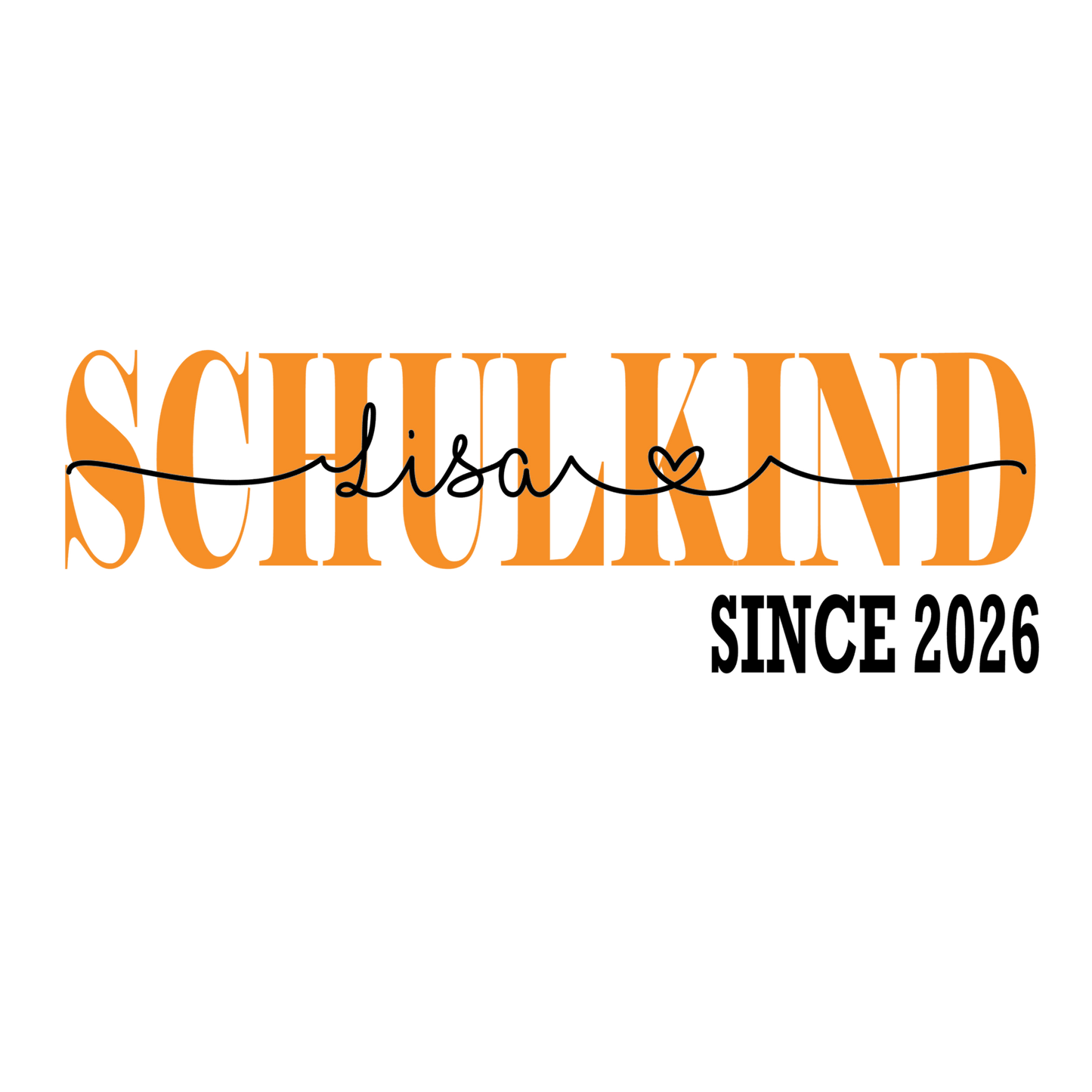 Bügelbild "since 2026" Schulstart