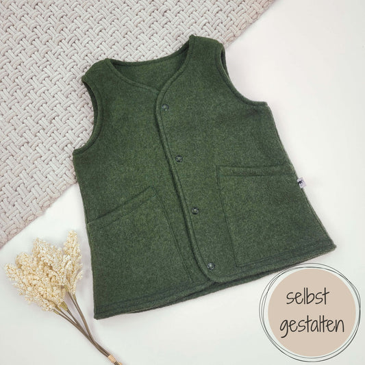 Merino Walkweste Kinder