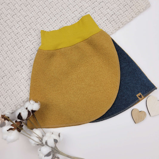 Walkrock senf/blaugrau Gr.110/116