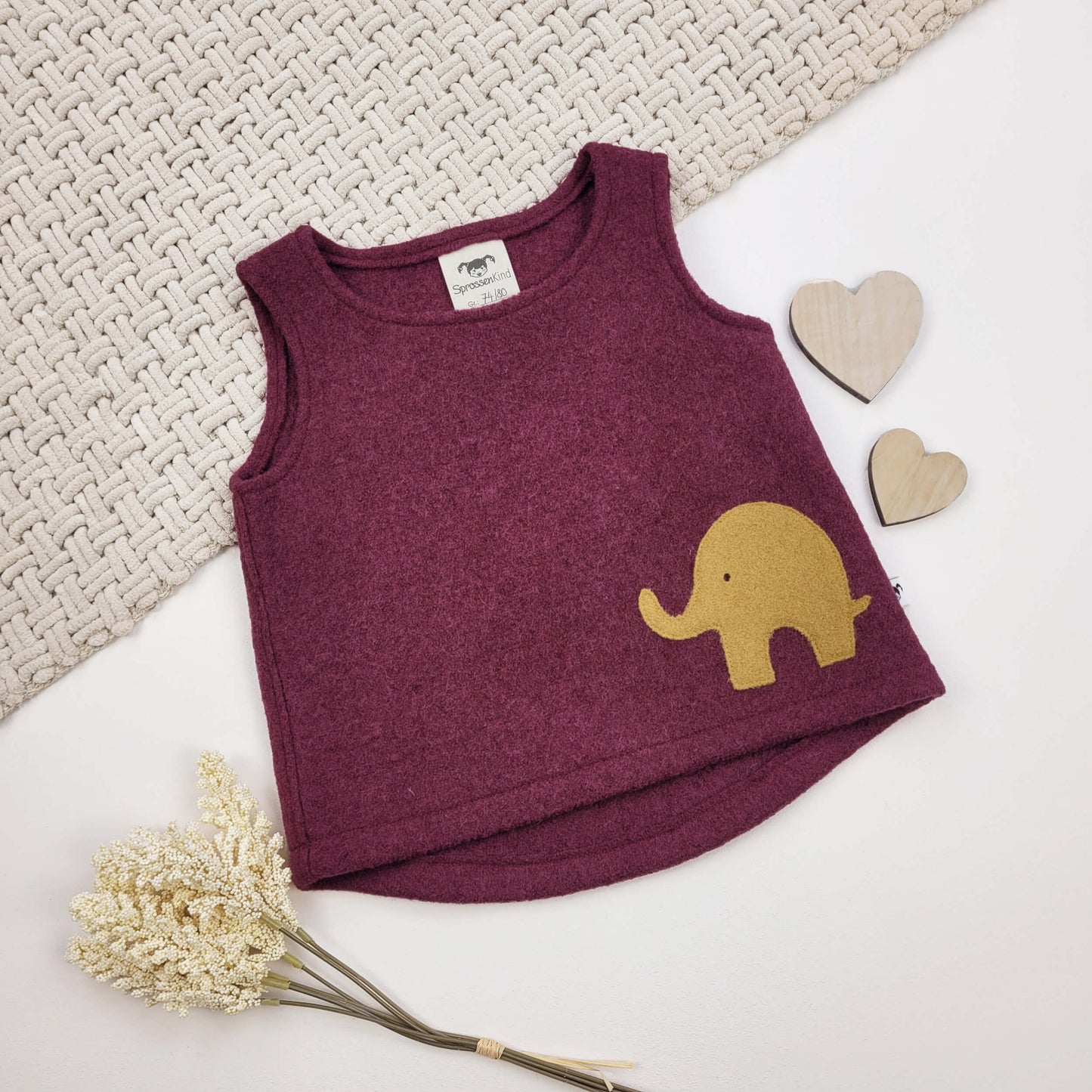 Walk-Pullunder Elefant Gr. 74/80