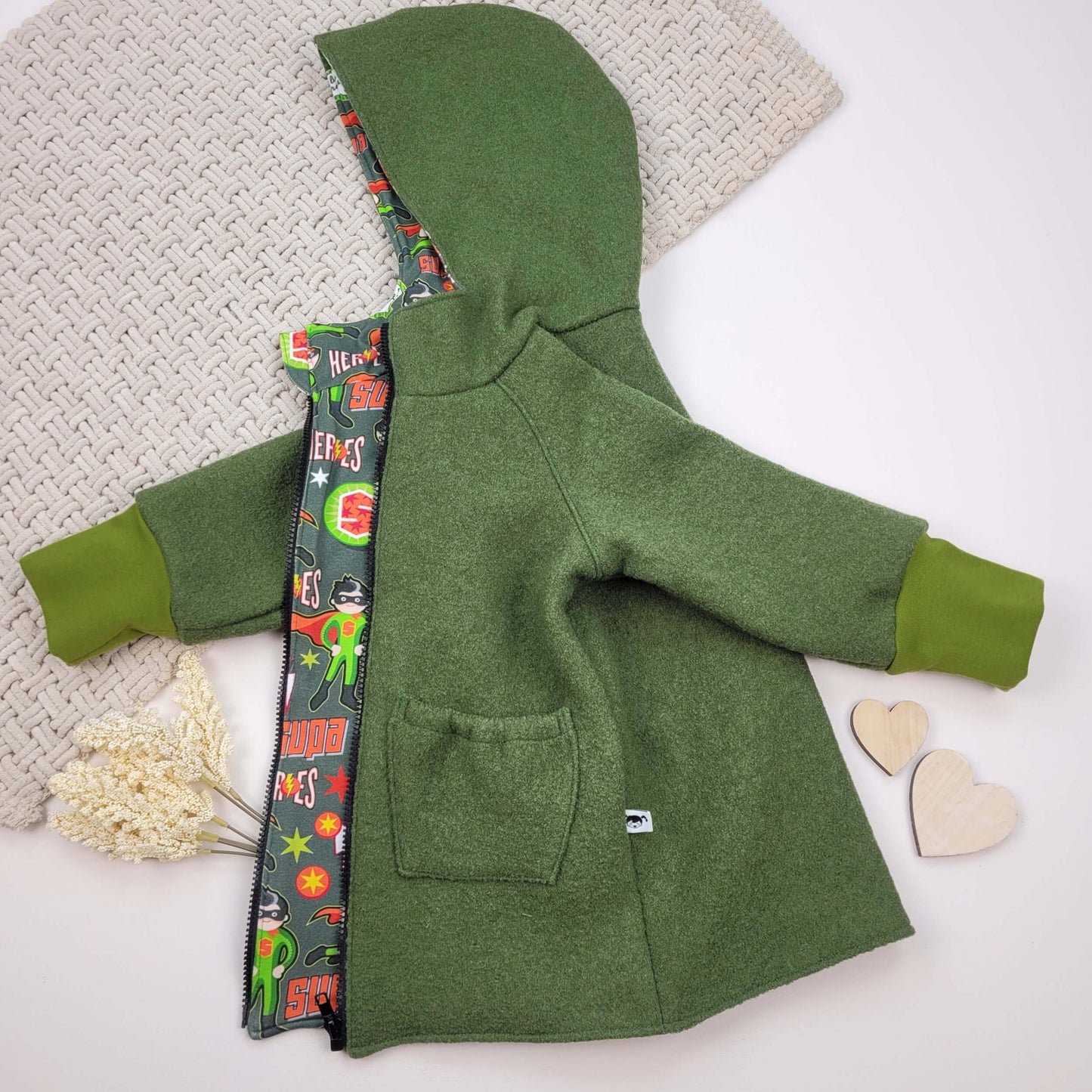 Walkjacke Superhelden Gr. 98/104