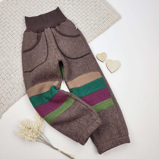 Walkhose Regenbogenpatch Gr. 110/116
