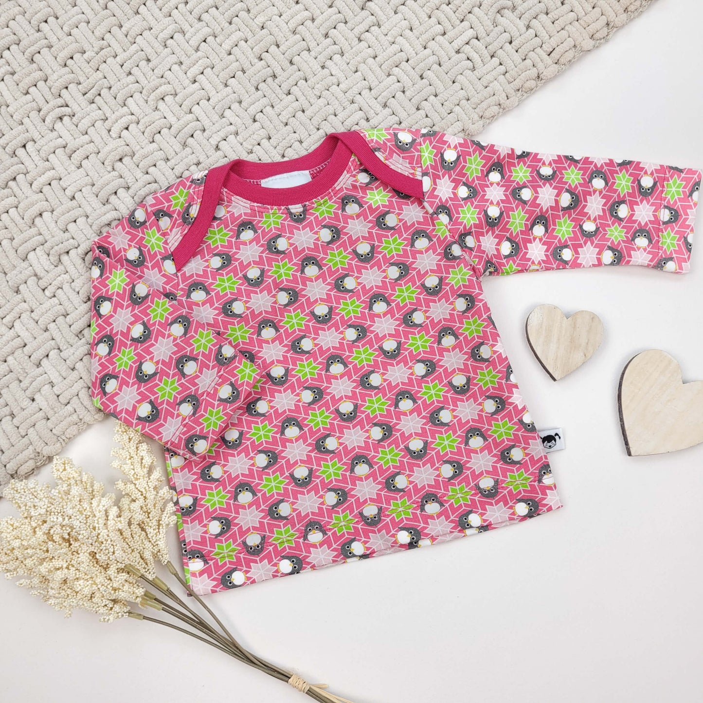 Babyshirt Pinguin Gr. 56