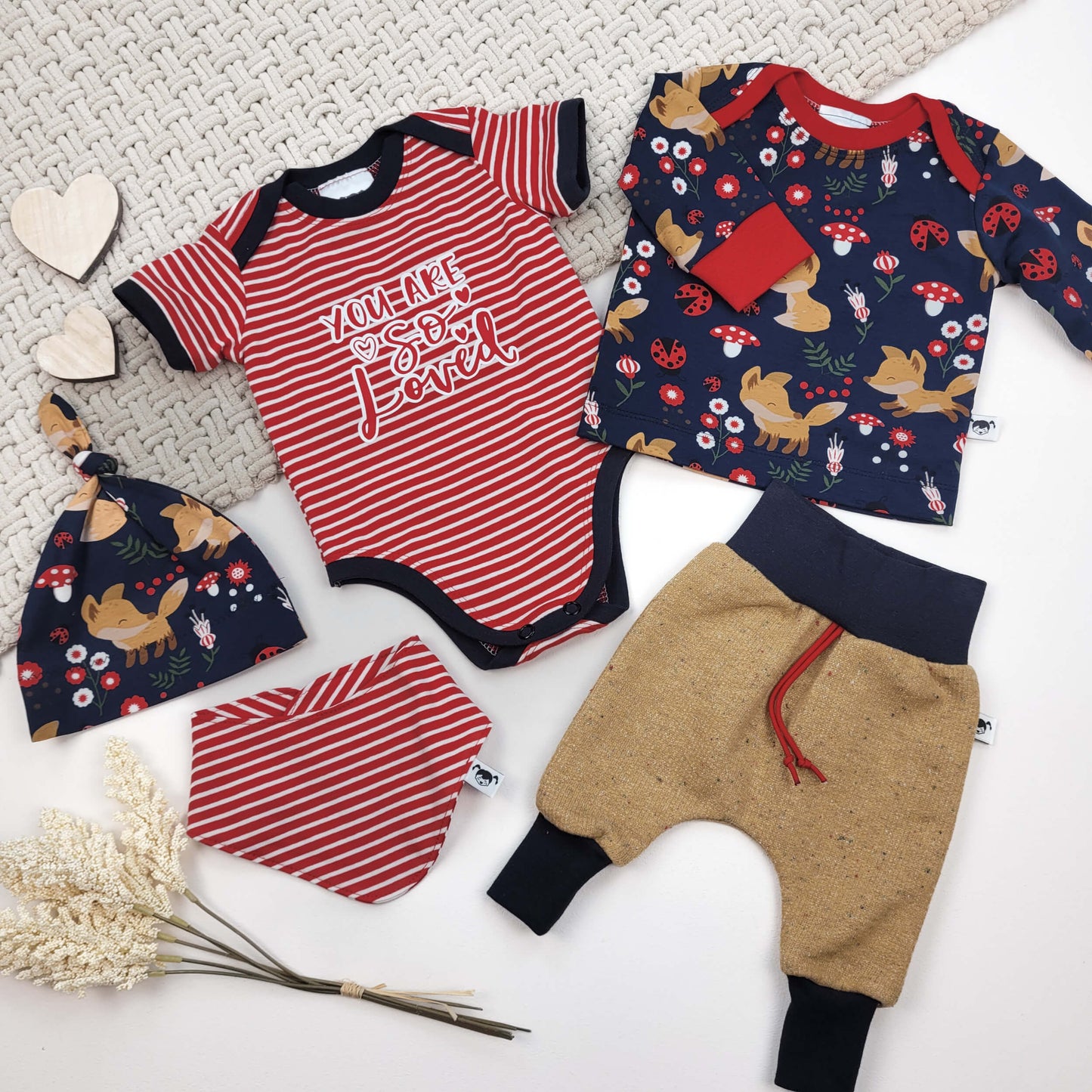 5er Set Fuchs Gr. 50/56