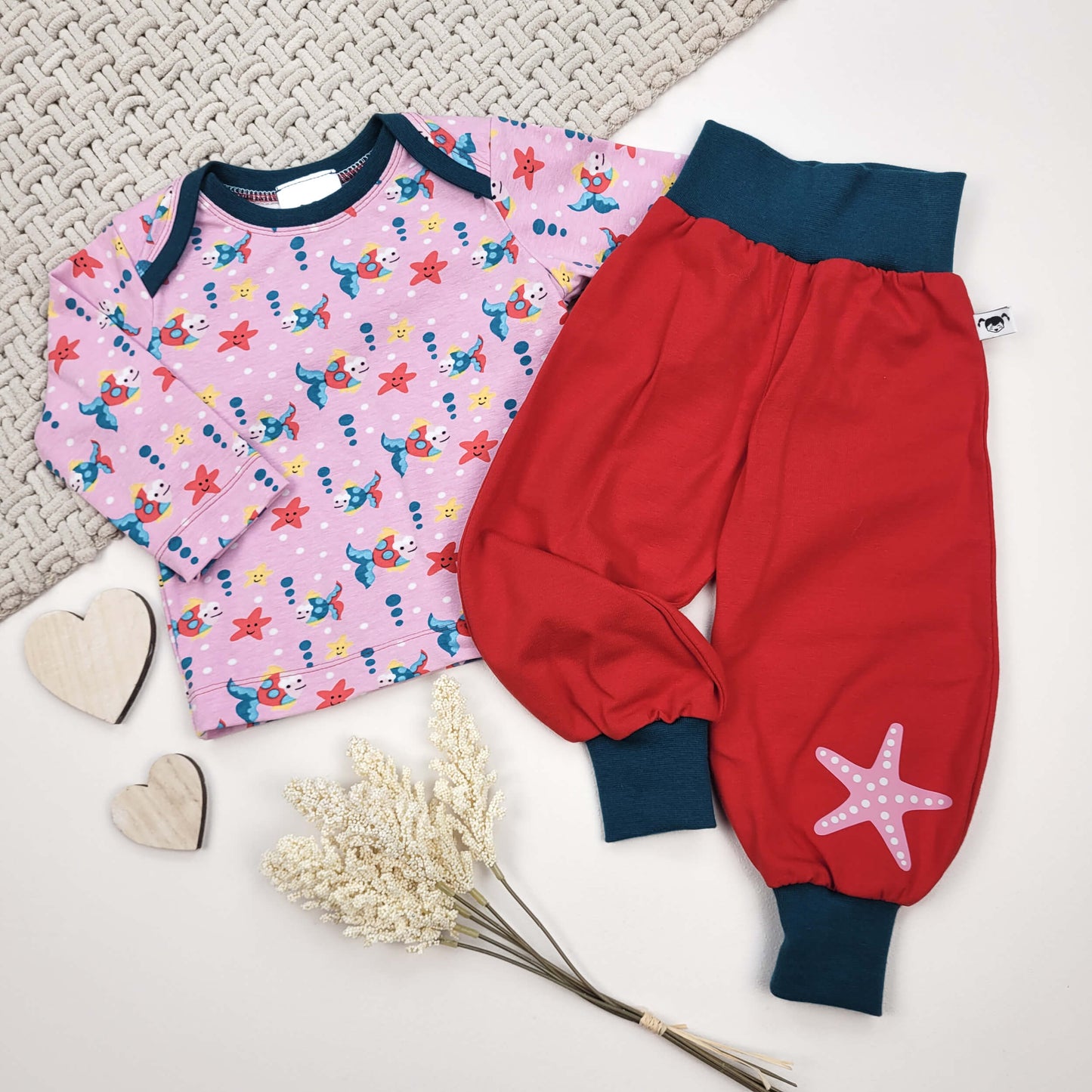 2er Set Fische Gr. 62/68