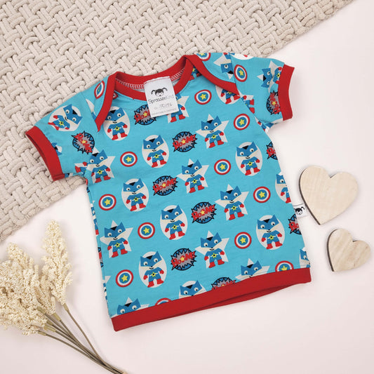 T-Shirt Superheld Gr. 50/56