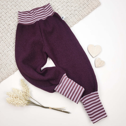 Walkhose bordeaux-violett Gr. 98/104