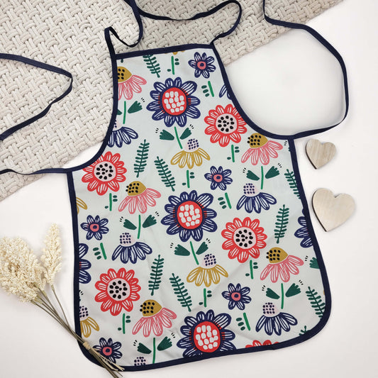 Kinderschürze Blumen