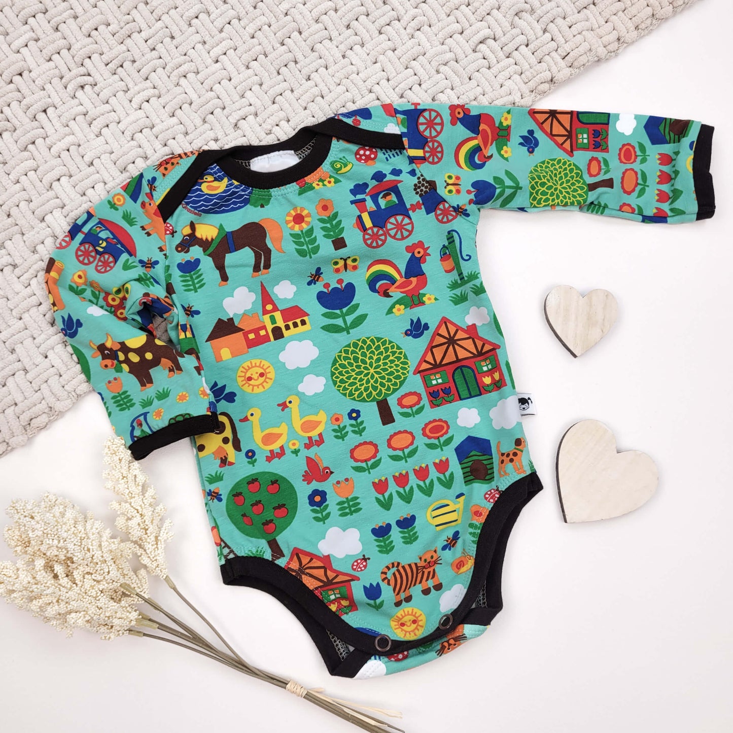 Body Bauernhof Gr. 62/68