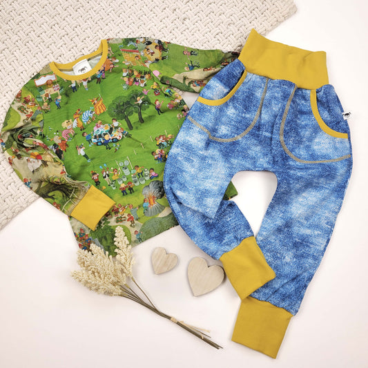 Set Wimmelbild Park senf Gr. 98/104