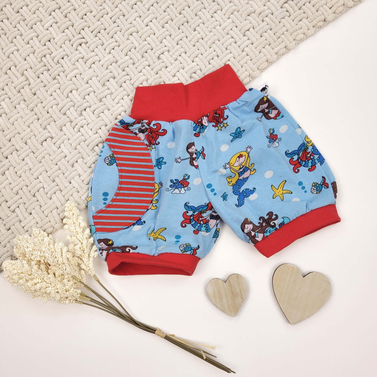 Sommer-Shorts Fische Gr. 80