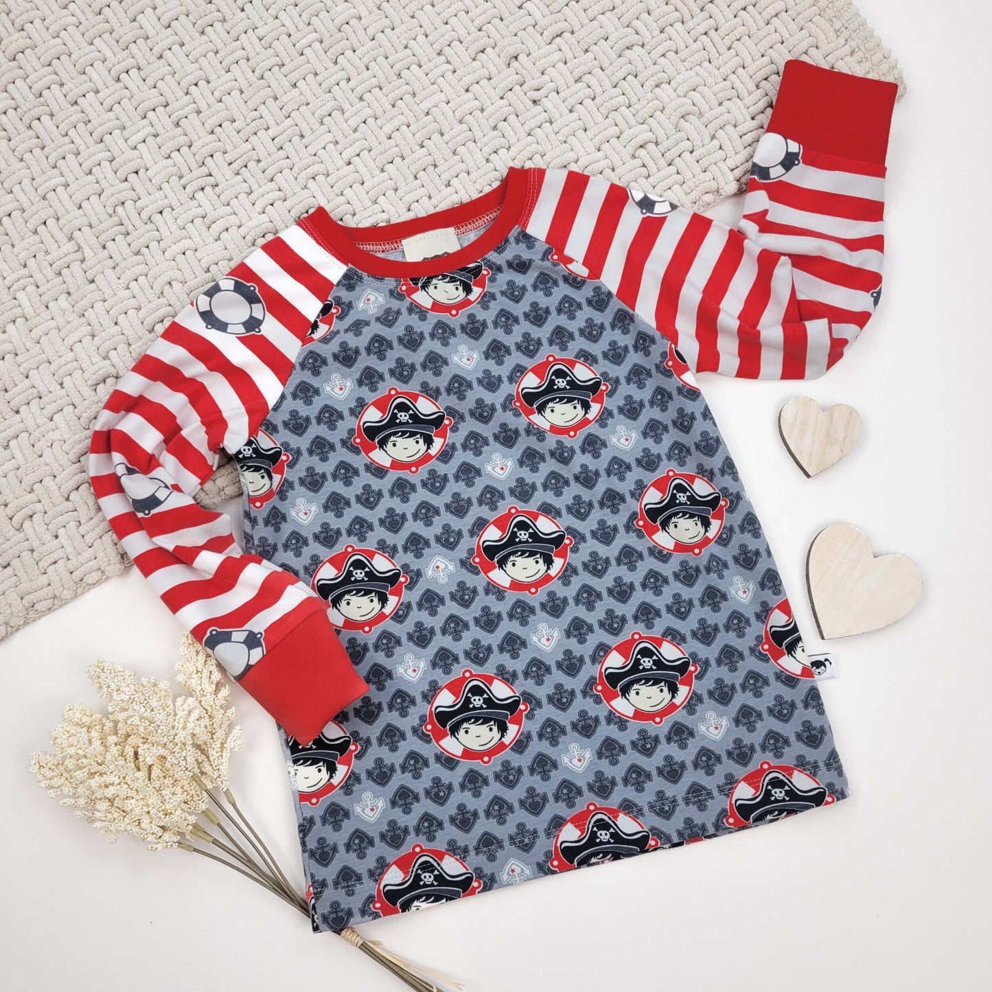 Langarmshirt Piraten Gr. 98/104