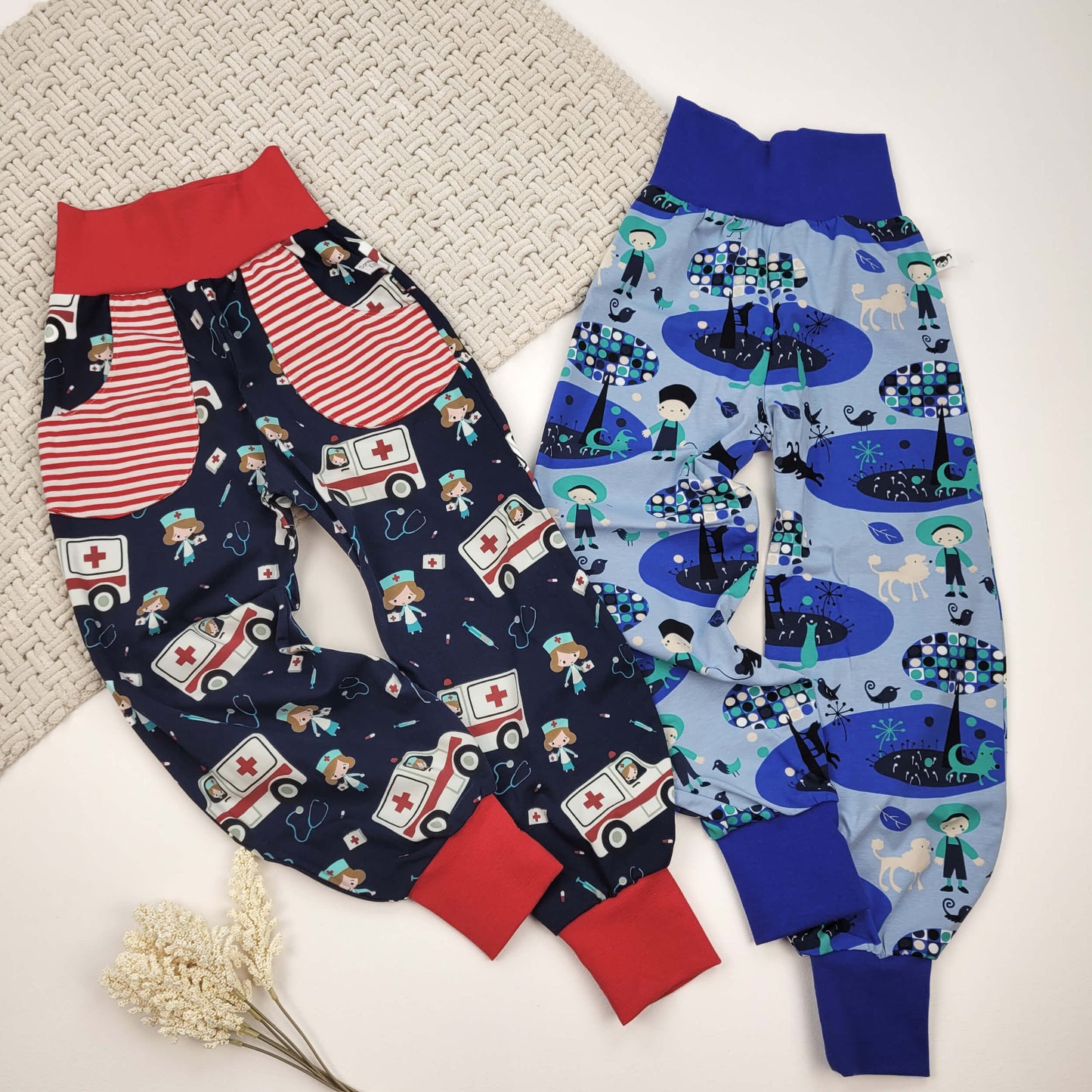 Hosen 2er Set Ärztin/Hunde Gr. 110/116