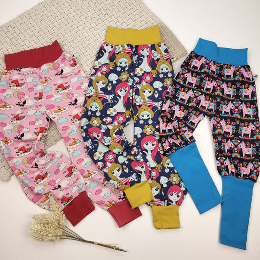 Hosen 3er Set Mädchen/Pferde Gr. 110/116