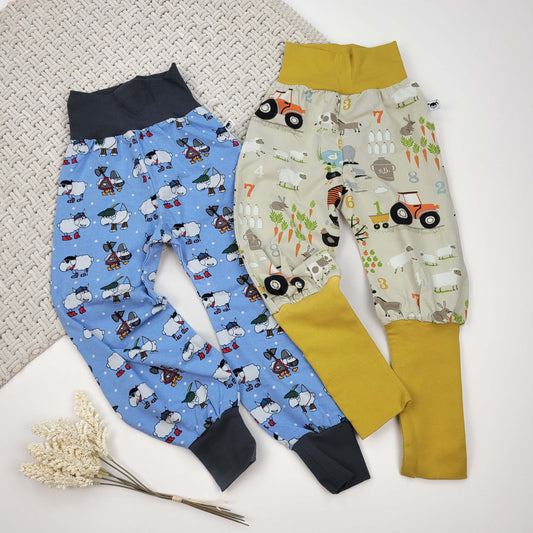 Hosen 2er Set Schaf/Bauernhof Gr. 98/104