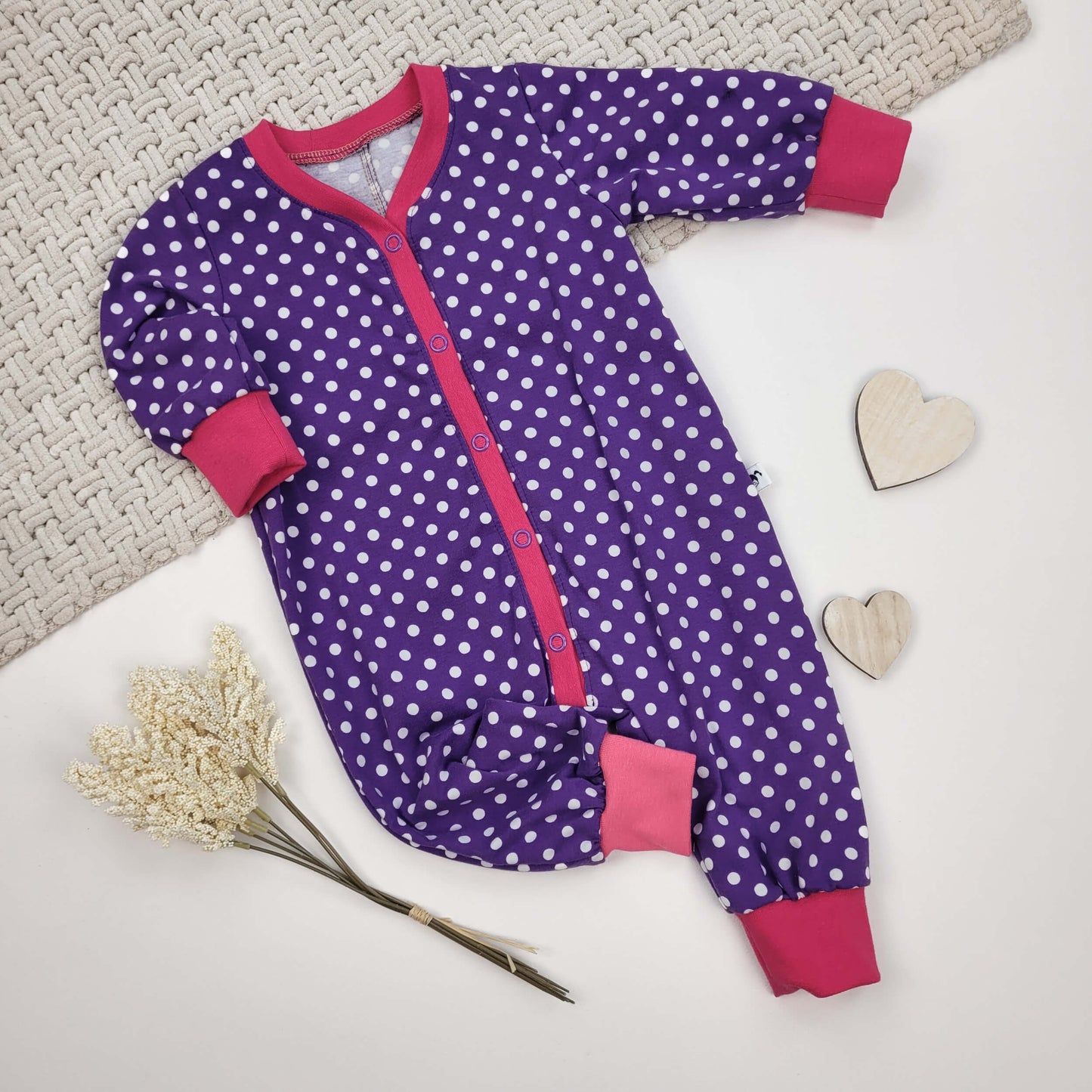 Baby-Anzug Dots Gr. 62/68