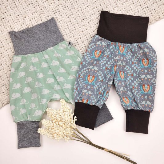 Baby-Set Mäuse/Muster Gr. 50/56