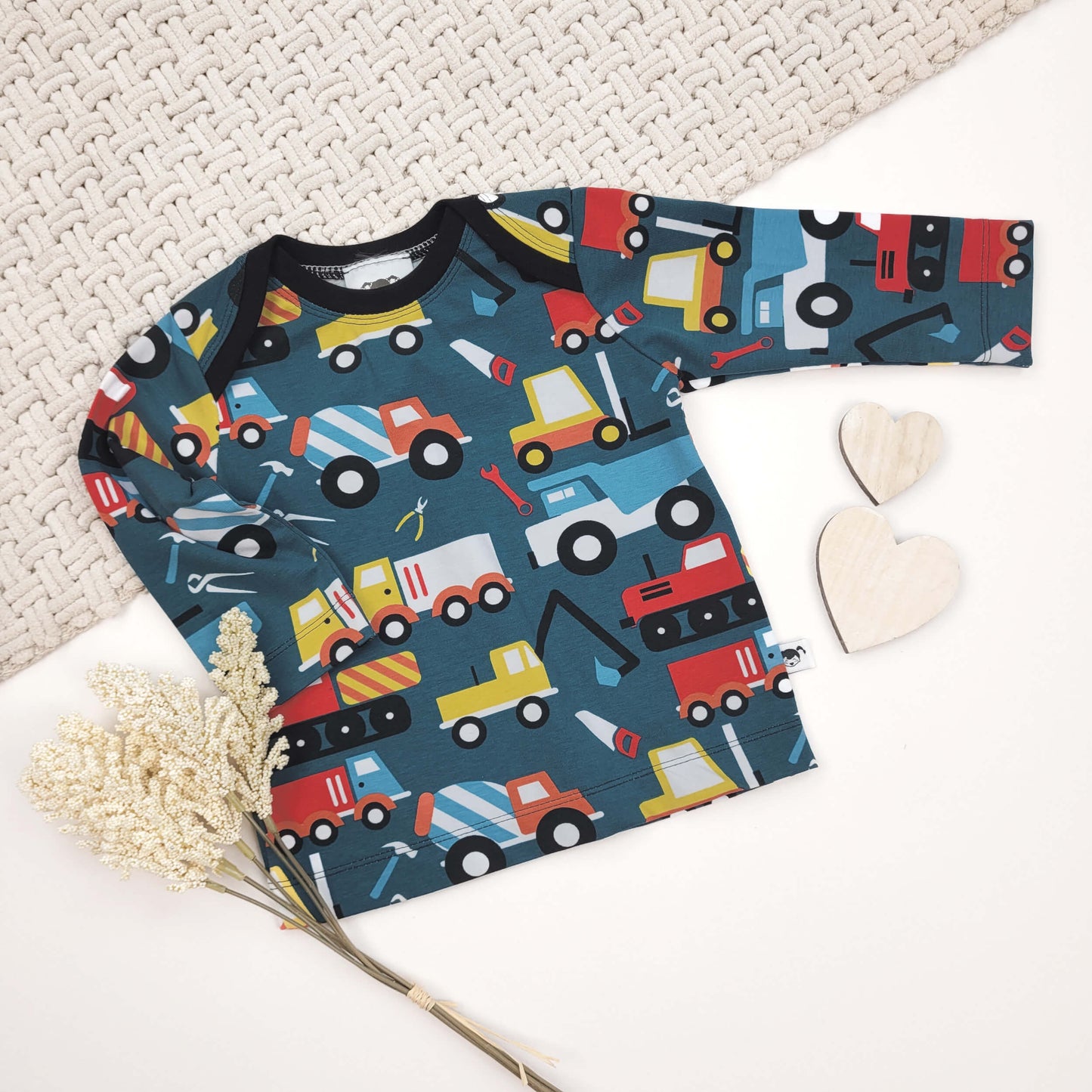 Langarm-Shirt Baustelle Gr. 62/68