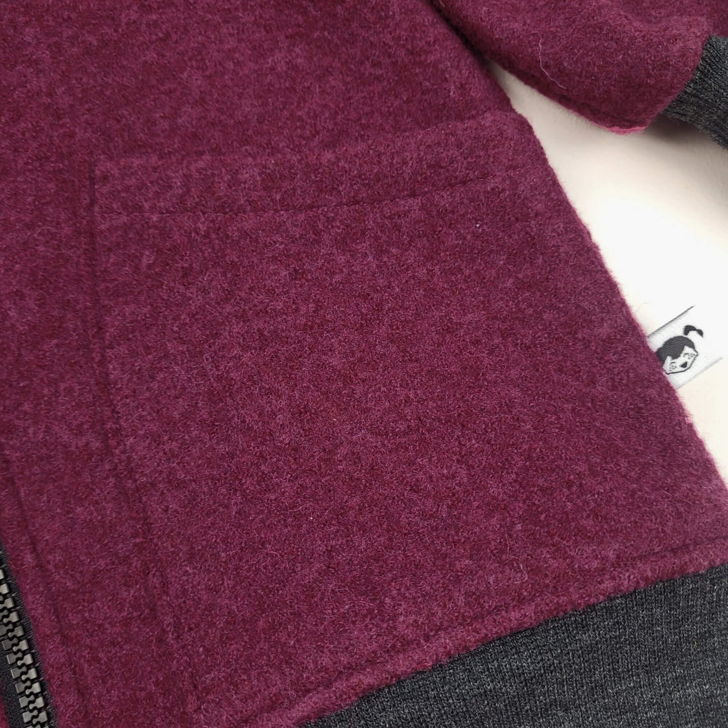 Merino College-Jacke Kinder