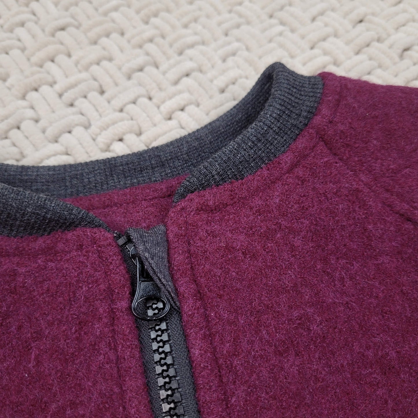 Merino College-Jacke Kinder