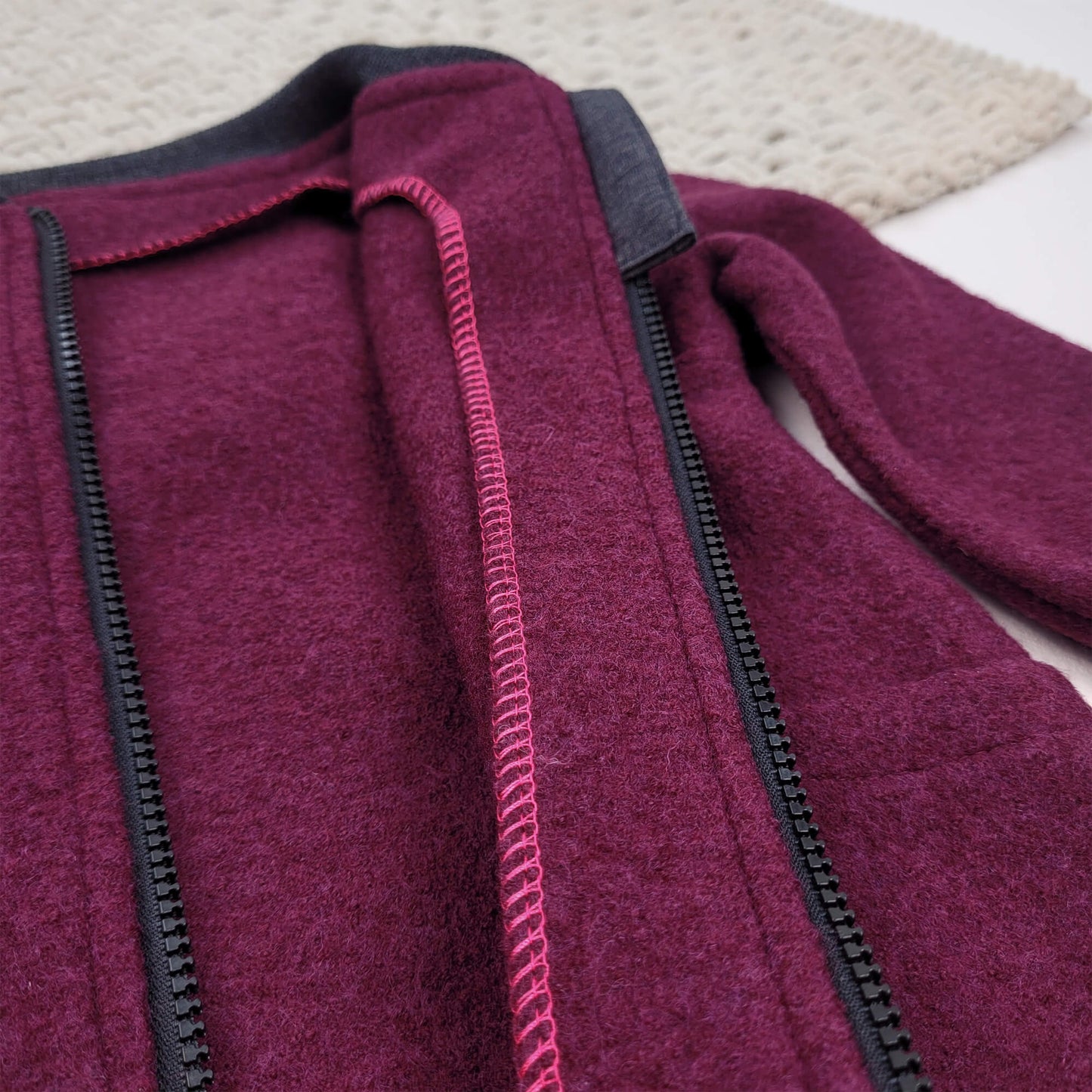 Merino College-Jacke Kinder