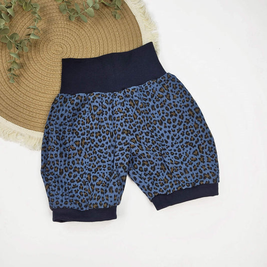 Musselin-Shorts Leo blau Gr. 110/116