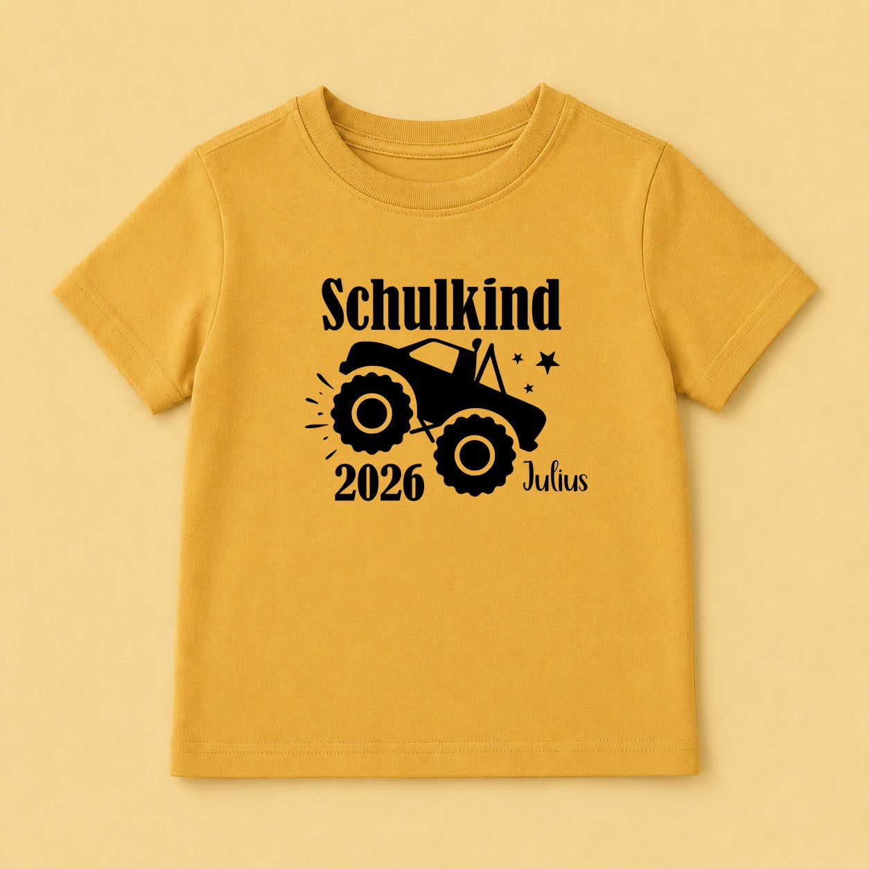 Bügelbild Monster Truck Schulstart