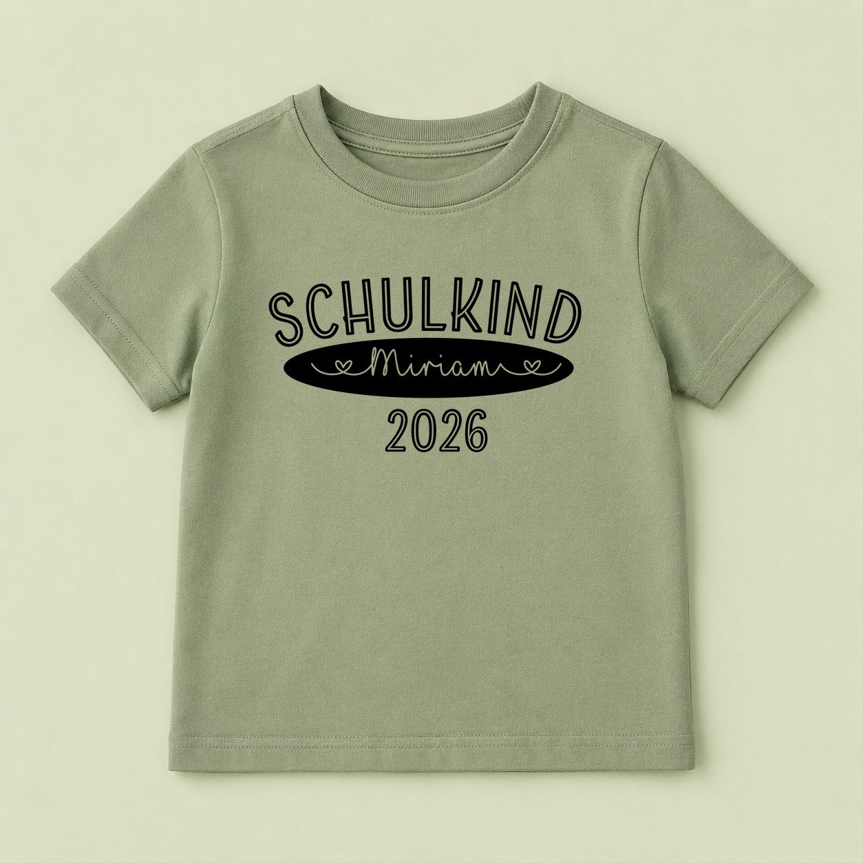 Bügelbild Oval Schulstart