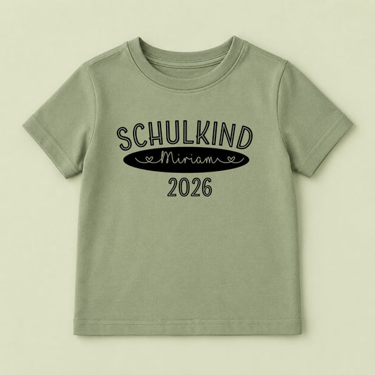 Bügelbild Oval Schulstart