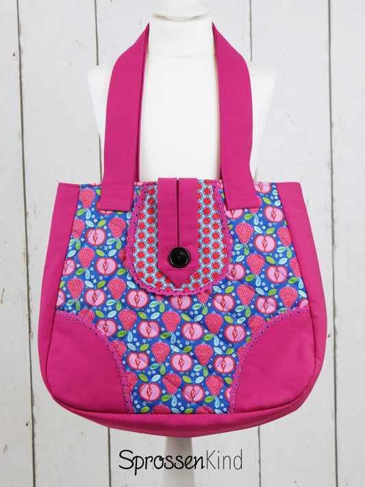 Shopper pink/Äpfel