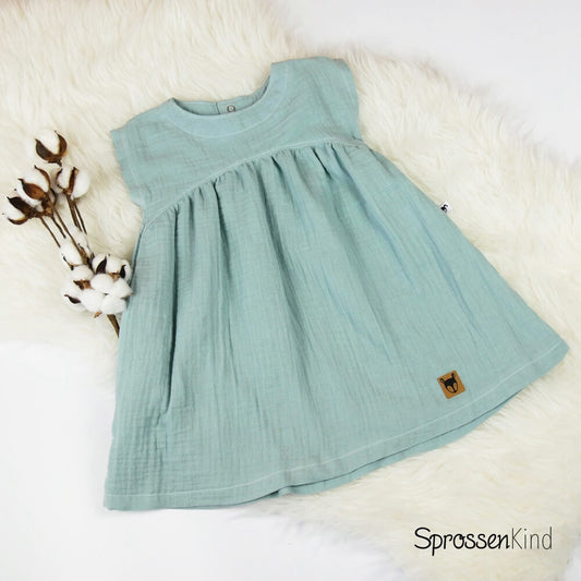 Musselin-Kleid mint