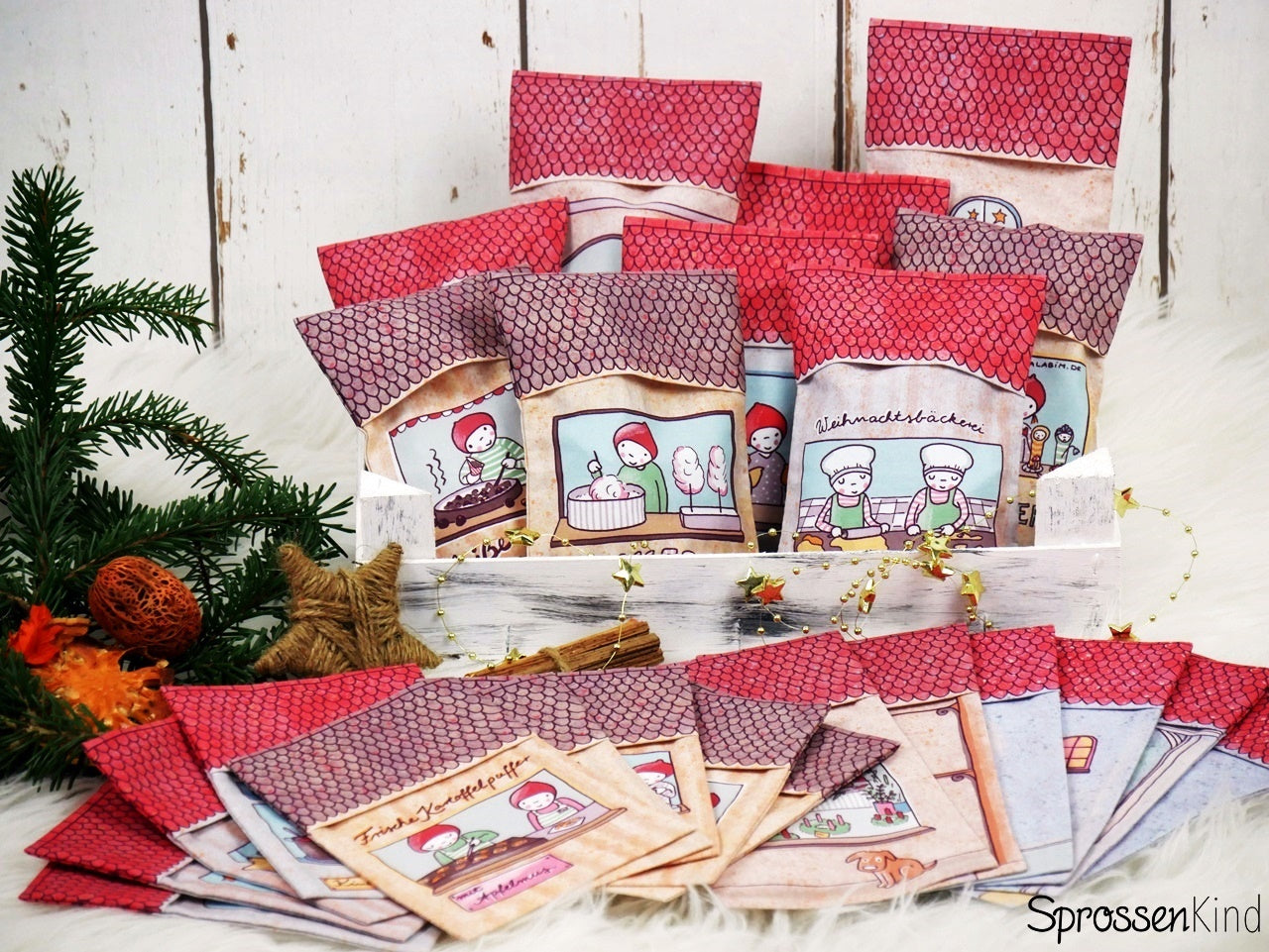 Adventskalender Weihnachtswichteldorf