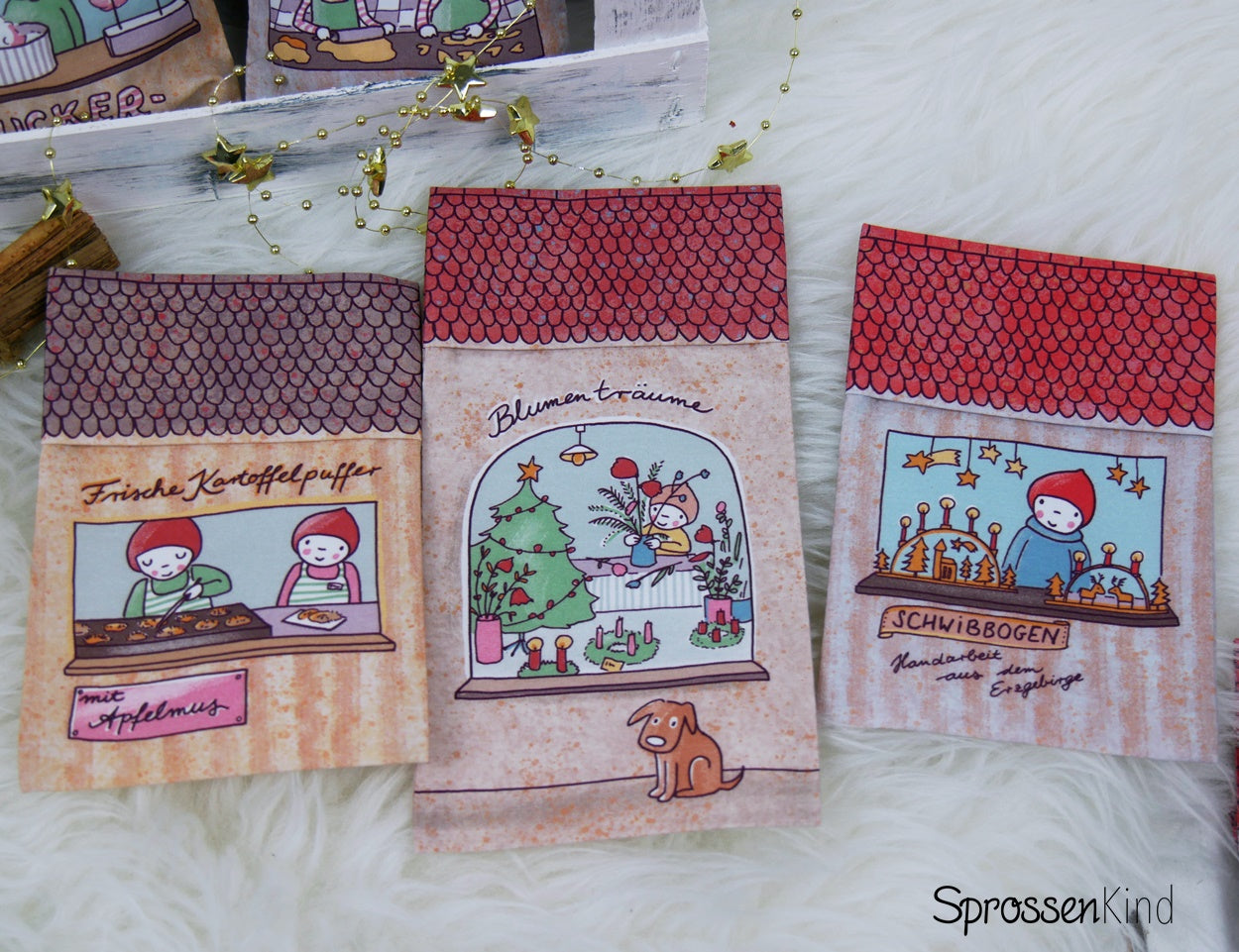 Adventskalender Weihnachtswichteldorf