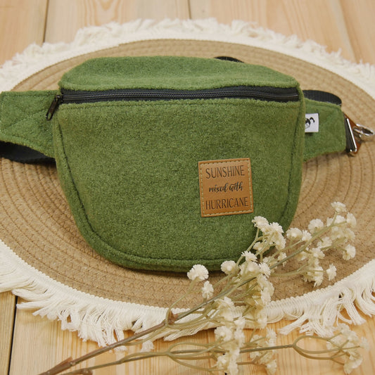 Bauchtasche Wollwalk Kinder grün