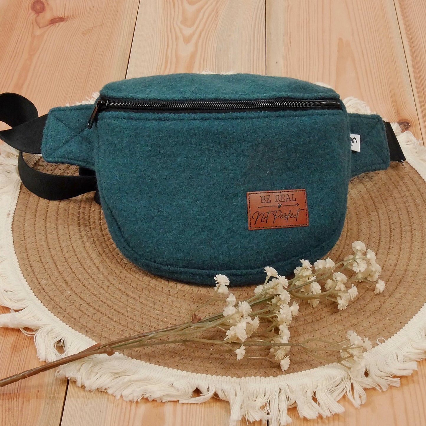 Bauchtasche Wollwalk Kinder petrol