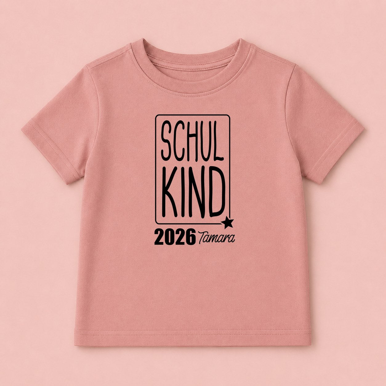 Bügelbild Rahmen Schulstart