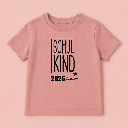 Bügelbild Rahmen Schulstart