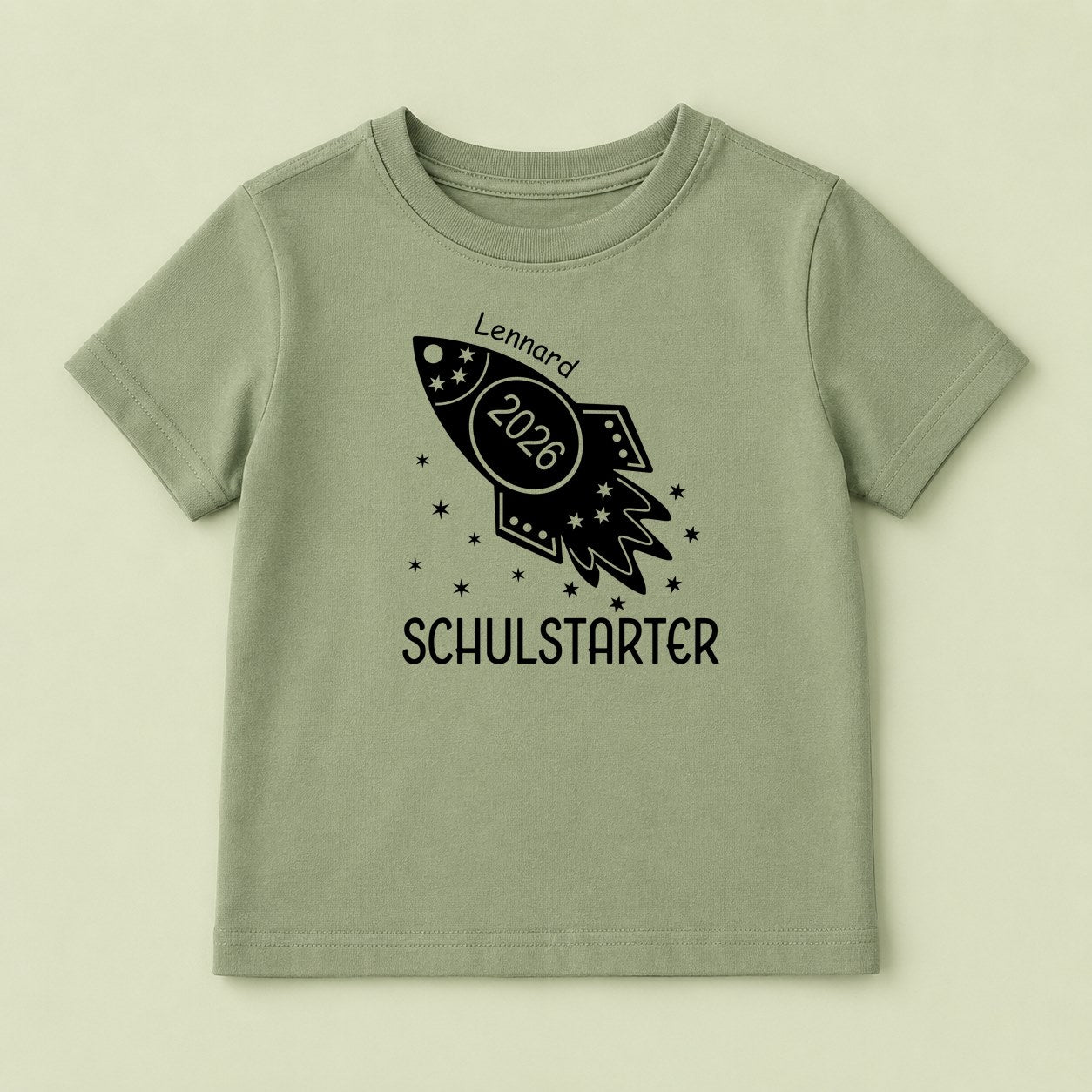 Bügelbild Rakete Schulstart