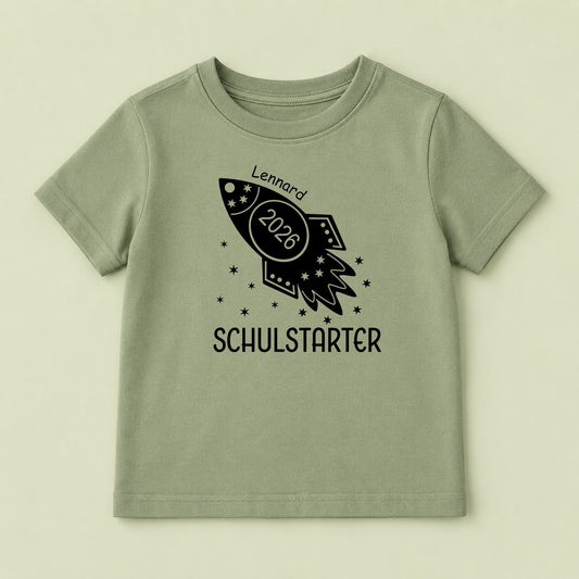 Bügelbild Rakete Schulstart