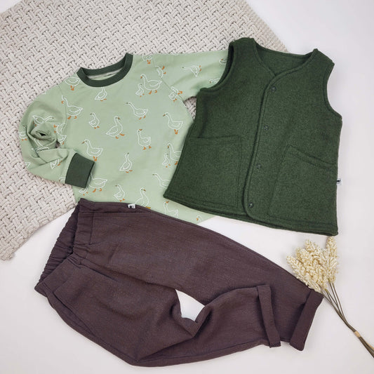 Set Gänse (Merinoweste)