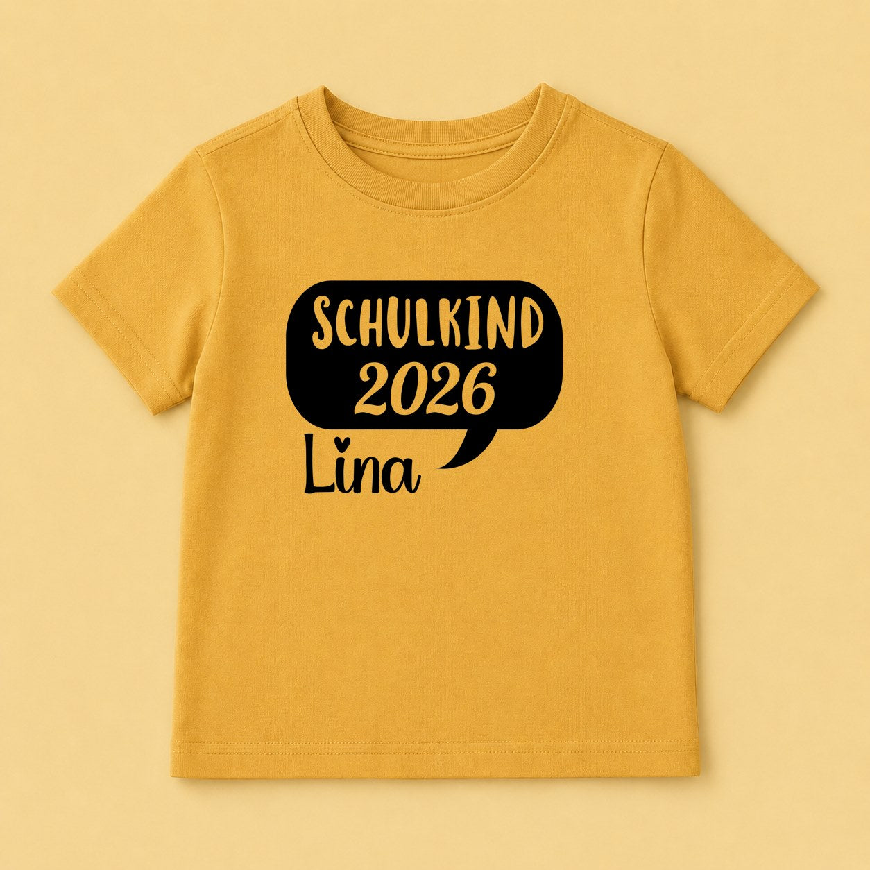 Bügelbild Sprechblase Schulstart