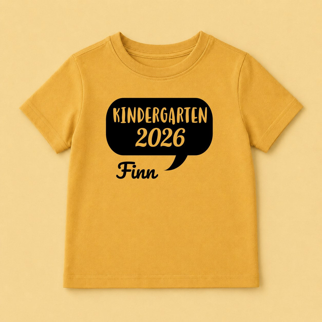 Bügelbild Sprechblase Kindergarten
